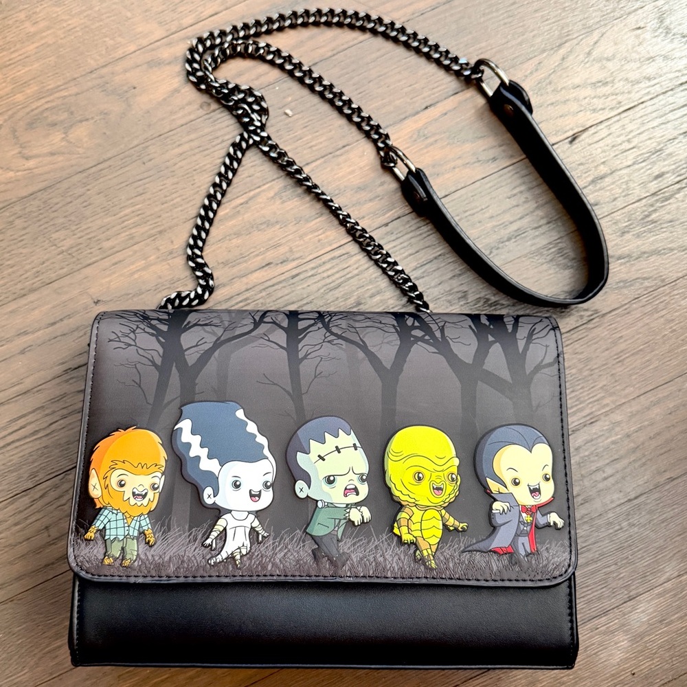 Loungefly Universal Monsters Chibi Crossbody Bag